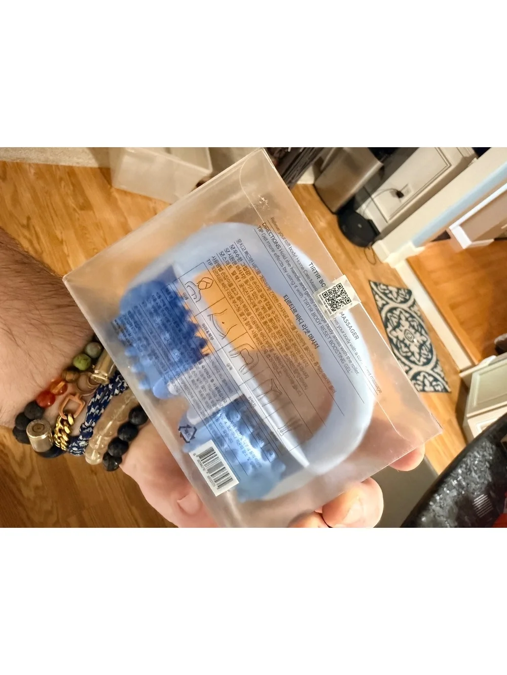 TIRTIR Body Reset Massager Handheld Blue and White